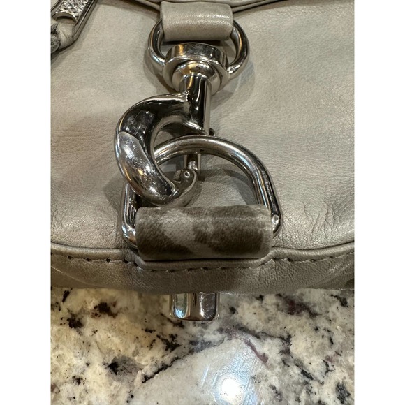 REBECCA MINKOFF BIG MAC Gray  leather / silver hardware   Crossbody/clutch purse - Picture 10 of 16
